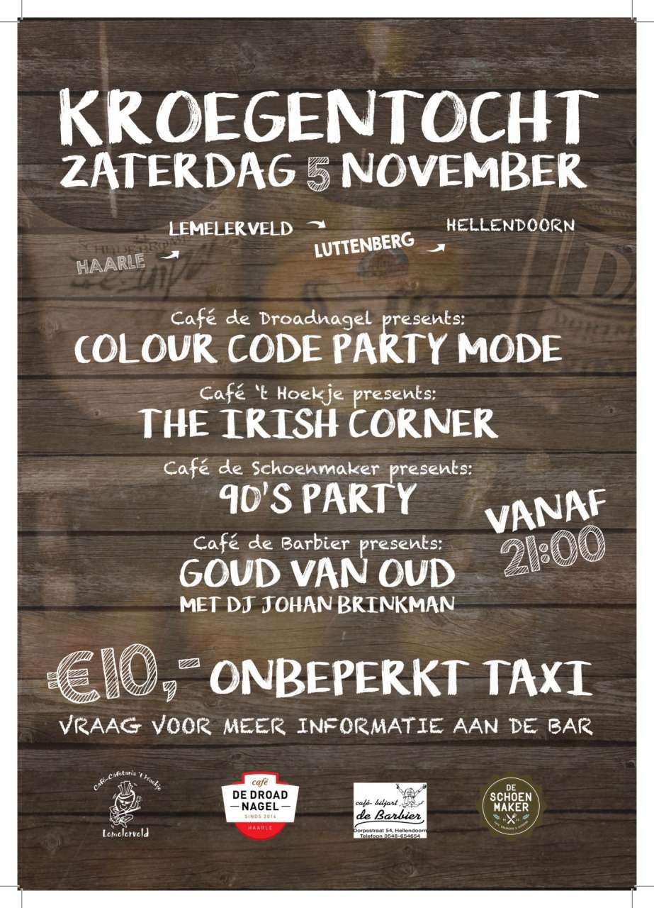 Haarle - kroegentocht 5 november Haarle - kroegentocht 5 november