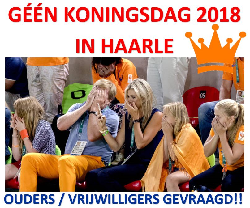 Haarle - Mogelijk geen koningsdag 2018 voor de Haarlese jeugd Haarle - Mogelijk geen koningsdag 2018 voor de Haarlese jeugd
