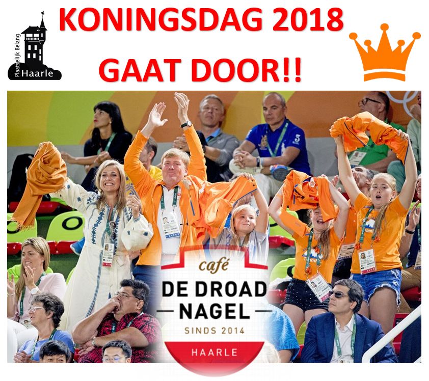 Haarle - Café de Droadnagel organiseert koningsdag 2018 Haarle - Café de Droadnagel organiseert koningsdag 2018