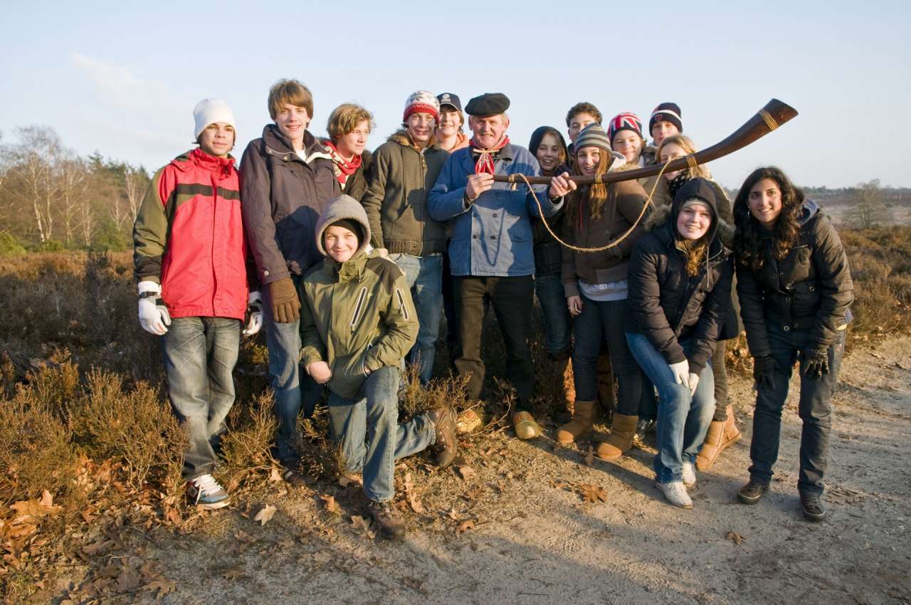 Haarle - Kerstwandeling Sprengenberg met midwinterhoorngroep
